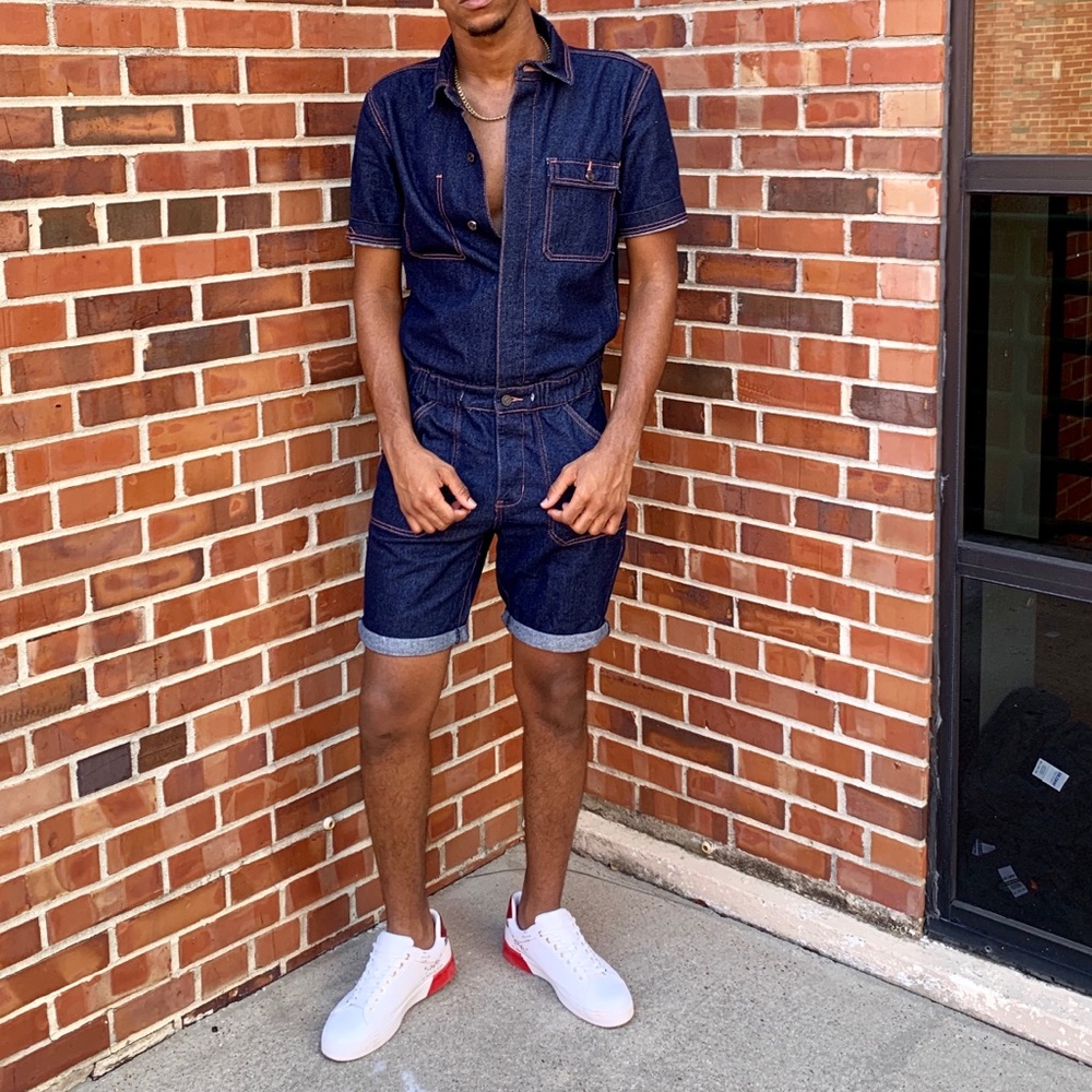 Denim Romper